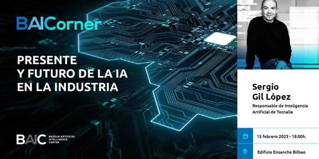 Sergio Gil, responsable de Inteligencia Artificial de Tecnalia, inaugura las charlas BAICorner